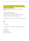 FACHE - ACHE BOG EXAM SAMPLE TEST QUESTIONS - LAWS AND&NewLine;REGULATIONS &lpar;Latest Update 2026&vert;2027&rpar; With Correct Detailed&NewLine;Answers &vert;Solutions &vert;Already A&plus; Graded &lpar;100&percnt; Pass&rpar;
