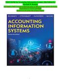 Accounting Information Systems&comma; 16th Edition &colon; Verified Exam Practice Test Bank &vert; Marshall B&period; Romney &semi; Authentic Questions & Answers for Course Success and Assessment Preparation