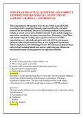 NFHS EXAM 300 ACTUAL QUESTIONS AND CORRECT &NewLine;ANSWERS WITH RATIONALE LATEST UPDATE &NewLine;ALREADY GRADED A&plus; ASSURED PASS 
