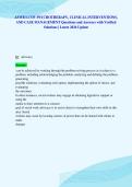ASWB LCSW PSYCHOTHERAPY&comma; CLINICAL INTERVENTIONS&comma;&NewLine;AND CASE MANAGEMENT Questions and Answers with Verified&NewLine;Solutions &vert; Latest 2026 Update