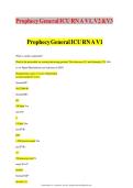  PROPHECY GENERAL ICU RN A V1 V2 V3  EXAM QUESTIONS WITH 100&percnt; CORRECT AND VERIFIED ANSWERS-RATIONALES UPDATED 2026 