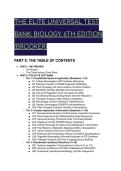 THE ELITE UNIVERSAL TEST BANK&colon; BIOLOGY&comma; 6TH EDITION &lpar;BROOKER&rpar; &vert; 22&plus; S-Tier Synthesis Questions&comma; Answers & Mentor Breakdowns