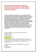 PORTAGE PATHOPHYSIOLOGY MODULE 9 &NewLine;EXAM 300 ACTUAL QUESTIONS AND CORRECT &NewLine;ANSWERS WITH RATIONALE LATEST UPDATE &NewLine;ALREADY GRADED A&plus; 