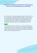 LCSW EXAM&colon; THERAPIST DEVELOPMENT CENTER Questions&NewLine;and Answers with Verified Solutions &vert; Latest 2026 Update