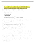 Fresenius PCT Practice Test &lpar;Latest Update 2026&vert;2027&rpar; With Correct&NewLine;Detailed Answers &vert;Solutions &vert;Already A&plus; Graded &lpar;100&percnt; Pass&rpar;