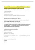 Fresenius RN Exam &lpar;Latest Update 2026&vert;2027&rpar; With Correct Detailed&NewLine;Answers &vert;Solutions &vert;Already A&plus; Graded &lpar;100&percnt; Pass&rpar;