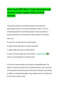 West Coast EMT Block 2 Exam Questions and &NewLine;Answers &lpar;Latest Update 2023&rpar; Verified &NewLine;Answers