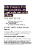 2026&sol;2027 S-Tier Elite Test Bank&colon; Business Law Text and Cases &lpar;16th Edition&rpar; &vert; Complete Q&A&comma; UCC & CTA Case Analysis