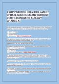 EVITP EXAM PREP 2026 LATEST UPDATE&NewLine;QUESTINS AND CORRECT VERIFIED&NewLine;ANSWERS ALREADY GRADED A&plus;