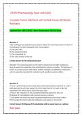 ATI PN Pharmacology Proctored Exam &vert; Complete Practice Q&A Bank with Verified Answers & Detailed Rationales &lpar;Next Gen NCLEX Update&rpar;