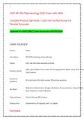 ATI PN Pharmacology Proctored Exam &vert; Complete Practice Q&A Bank with Verified Answers & Detailed Rationales &lpar;Next Gen NCLEX Update&rpar;