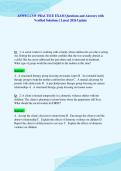 ASWB LCSW PRACTICE EXAM Questions and Answers with&NewLine;Verified Solutions &vert; Latest 2026 Update