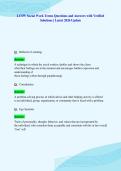 LCSW Social Work Terms Questions and Answers with Verified&NewLine;Solutions &vert; Latest 2026 Update
