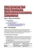 2026&sol;2027 Elite S-Tier Test Bank&colon; Developing Multicultural Counseling Competence &vert; MSJCC&comma; ACA & CACREP  &lpar;22&plus; Advanced Scenarios&rpar;