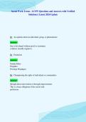 Social Work Terms - LCSW Questions and Answers with Verified&NewLine;Solutions &vert; Latest 2026 Update&NewLine;
