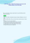 LCSW study guide - Clinical Exam Questions and Answers with&NewLine;Verified Solutions &vert; Latest 2026 Update
