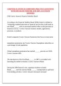 CHAPTER 19&colon; FINTECH COMPANIES PRACTICE QUESTIONS WITH DETAILED VERIFIED AND 100&percnt; ACCURATE ANSWERS