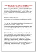 FINTECH EXAM 1 PRACTICE QUESTIONS WITH DETAILED VERIFIED AND 100&percnt; ACCURATE ANSWERS