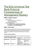 2026&sol;2027 S-Tier Fundamentals of Management Test Bank &vert; 19 &plus; Advanced Case Scenarios&comma; Framework Matrix & Mentor Analysis