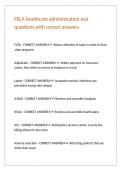 FBLA healthcare administration test questions with correct answers&period;