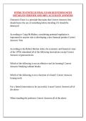 INTRO TO FINTECH FINAL EXAM QUESTIONS WITH DETAILED VERIFIED AND 100&percnt; ACCURATE ANSWERS