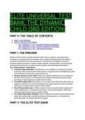 2026&sol;2027  &lbrack;S-TIER&rsqb; Elite Test Bank&colon; The Dynamic Child &lpar;3rd Edition&rpar; &vert; 20&plus; Advanced Clinical Scenarios & Complete Distractor Analysis
