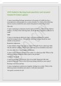VATI Pediatric Nursing Exam questions and answers&NewLine;Graded A&plus;&vert;latest update&NewLine;A nurse is providing discharge instructions to the parent of a child who has a&NewLine;prescription for carbamazepine for a seizure disorder&period; For which of the following&NewLine;adverse reaction
