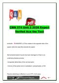 CMN 574 Unit 2 &vert; Musculoskeletal & Rheumatologic Disorders &vert; 2026 &vert; Comprehensive Exam Questions & Answers on Pediatric Orthopedics&comma; Sports Injuries&comma; Arthritis & Autoimmune Diseases