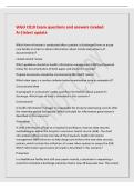 WGU C810 Exam questions and answers Graded&NewLine;A&plus;&vert;latest update&NewLine;Which form of review is conducted after a patient is discharged from an acute&NewLine;care facility in order to obtain information about trends and patterns of&NewLine;documentation&quest;&NewLine;Closed-record review&NewLine;W