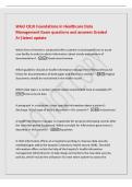 WGU C810 Foundations in Healthcare Data&NewLine;Management Exam questions and answers Graded&NewLine;A&plus;&vert;latest update&NewLine;Which form of review is conducted after a patient is discharged from an acute&NewLine;care facility in order to obtain information about trends and patterns 