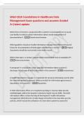 WGU C810 Foundations in Healthcare Data&NewLine;Management Exam questions and answers Graded&NewLine;A&plus;&vert;latest update&NewLine;Which form of review is conducted after a patient is discharged from an acute&NewLine;care facility in order to obtain information about trends and patterns 