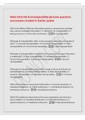 WGU C810 HIE & Interoperability &lpar;6&rpar; Exam questions&NewLine;and answers Graded A&plus;&vert;latest update&NewLine;What is the ability of different information systems to communicate&comma; exchange&NewLine;data&comma; and use exchanged information&quest; &vert; A&period; Metadata &vert; B&period; Interoperability &vert; C&period;&NewLine;Data gov