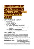 2026&sol;2027 S-Tier Elite Test Bank&colon; Contemporary Project Management &lpar;5th Edition&rpar; &ndash; Kloppenborg &vert; PMBOK 7e & Agile Mastery