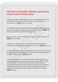 WGU C810 OA FINAL&sol;WGU C810 Exam questions and&NewLine;answers Graded A&plus;&vert;latest update&NewLine;Which form of review is conducted after a patient is discharged from an acute&NewLine;care facility in order to obtain information about trends and patterns of&NewLine;documentation&quest; -Close