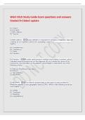 WGU C810 Study Guide Exam questions and answers&NewLine;Graded A&plus;&vert;latest update&NewLine;A&rpar; Implant&NewLine;B&rpar; HIV&sol;AIDS&NewLine;C&rpar; Birth defects&NewLine;D&rpar; Trauma&NewLine;C&rpar; Birth defects - Case definition is important for all types of registries&period; Age will&NewLine;certainly be an imp