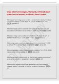 WGU C810 Terminologies&comma; Standards&comma; & Misc &lpar;8&rpar; Exam&NewLine;questions and answers Graded A&plus;&vert;latest update&NewLine;What type of terminology system provides a standardized vocabulary for clinical&NewLine;concepts and findings&quest; &vert; A&period; ICD-10-CM &vert; B&period; CPT &vert; C&period; SNOMED CT &vert; D&period; HL7 -&NewLine;C
