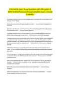 CMA AAMA Exam Study Questions with All Correct & 100&percnt; Verified Answers &vert;Actual Complete Exam &vert;Already Graded A&plus;