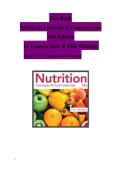 Test Bank for Nutrition&colon; Concepts & Controversies&comma; 16th Edition by Frances Sizer & Ellie Whitney &vert; Complete Chapters 1&ndash;15