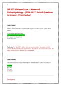 NR 507 Midterm Exam Advanced Pathophysiology &vert; Actual Exam-Style Questions & Verified Answers &lpar;2026&ndash;2027 Chamberlain Update&rpar;
