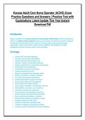 &lbrack;BUNDLE&rsqb; Kansas Adult Care Home Operator &lpar;ACHO&rpar; Exam Master Prep Pack &lpar;2026&sol;2027&rpar; &ndash; Complete Study Guide&comma; Verified Practice Question Bank & KDADS K&period;A&period;R&period; 26-39 Regulatory Summaries &lpar;100&percnt; Pass Rate&rpar;