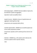 Module 3 Asphalt Concrete Questions and Answers with Complete Solutions UPDATED&excl;&excl;&excl;&period;