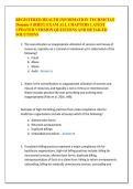 REGISTERED HEALTH INFORMATION TECHNICIAN &NewLine;Domain 5 &lpar;RHIT&rpar; EXAM ALL CHAPTERS LATEST &NewLine;UPDATED VERSION QUESTIONS AND DETAILED &NewLine;SOLUTIONS