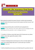 Colorado Life Insurance Final Exam &ndash; Complete Test Bank with 400&plus; Verified Questions & Answers &vert; CO Division of Insurance Licensing Prep &vert; 2025&sol;2026 Updated &vert; A&plus; Graded