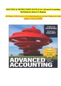 Advanced Accounting&comma; 5th Edition &colon; Robert F&period; Hopkins &semi; Solutions Manual & Instructor&rsquo;s Manual &vert; Chapter-by-Chapter Solution Guide&comma; Verified Practice Answers & Exam Success Resource
