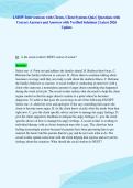 LMSW Interventions with Clients&comma; Client Systems Quiz &vert; Questions with&NewLine;Correct Answers and Answers with Verified Solutions &vert; Latest 2026&NewLine;Update