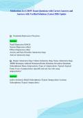 Medications for LMSW Exam Questions with Correct Answers and&NewLine;Answers with Verified Solutions &vert; Latest 2026 Update