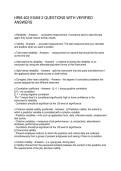 HRM 402 EXAM 2 QUESTIONS WITH VERIFIED ANSWERS