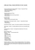 HRM 402 FINAL EXAM VERIFIED STUDY GUIDE