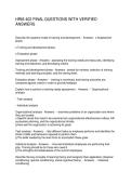 HRM 402 FINAL QUESTIONS WITH VERIFIED ANSWERS