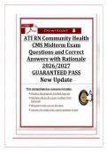 ATI RN COMMUNITY HEALTH CMS MIDTERM EXAM QUESTIONS AND CORRECT ANSWERS WITH RATIONALE 2026&sol;2027 GUARANTEED PASS